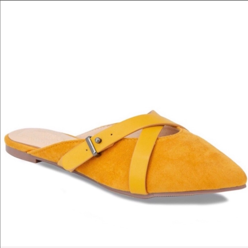 Vegan Suede Pointed Mules